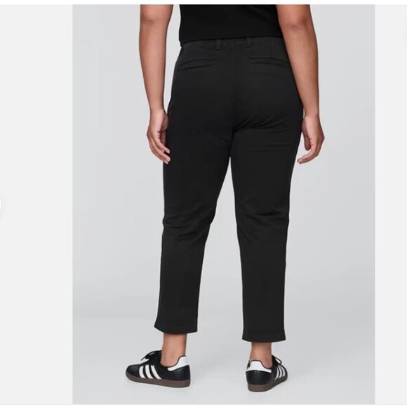 GAP Mid Rise Downtown Khakis Black Pants 00 PETITE NWT RT$70 Comfy Work Casual - Picture 7 of 12